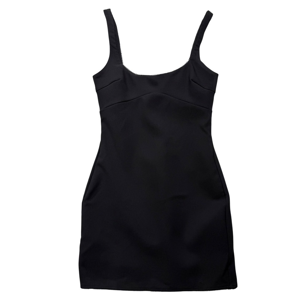 Zara Women Black Scoop Neck Mini Dress NWT Size‎ Small Sabrina Carpenter LBD
